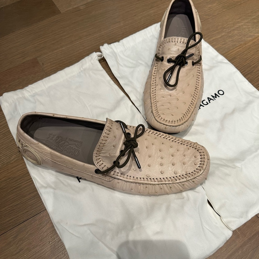 Salvatore Ferragamo Men's Tan Loafers